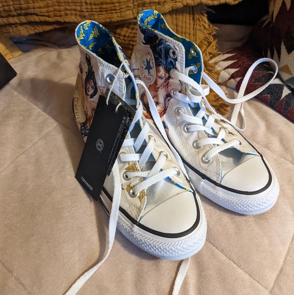 Converse Shoes - Wonder Woman Limited Edition High Top Converse All Stars Unisex